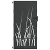 vidaXL Tuinpoort met slot Zwart 85 x 200 cm Poedergecoat staal