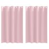 vidaXL Zwart-out Gordijnen met Ringen 2 st Babyroze 175 x 140 cm