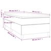 vidaXL Boxspring met matras fluweel donkergroen 80x200 cm