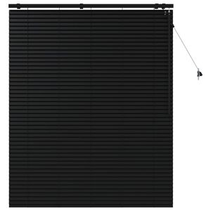 vidaXL Venetiaanse jaloezie Zwart 140 x 160 cm 35 mm
