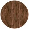 vidaXL Tafelblad &Oslash; 60 x 2,5 cm Rond Massief Eikenhout Donkerbruin