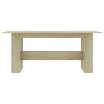 vidaXL Eettafel 180x90x76 cm spaanplaat sonoma eikenkleurig