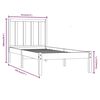 vidaXL Bedframe massief grenenhout zwart 75x190 cm