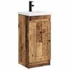 vidaXL Badkamermeubel met Wasbak Oud hout 42 x 40 x 84,5 cm