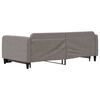 vidaXL Slaapbank met onderschuifbed 100x200 cm stof taupe