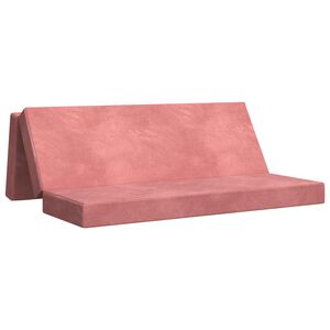 vidaXL Vouwbare Bankbed 200 x 67 x 45 cm Roze