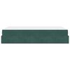 vidaXL Bedframe met matras met matras 2 pcs Groen Fluweel