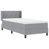 vidaXL Boxspringbed met matras met matras Lichtgrijs 90 x 190 cm