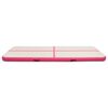 vidaXL Gymnastiekmat met pomp opblaasbaar 300x100x20 cm PVC roze
