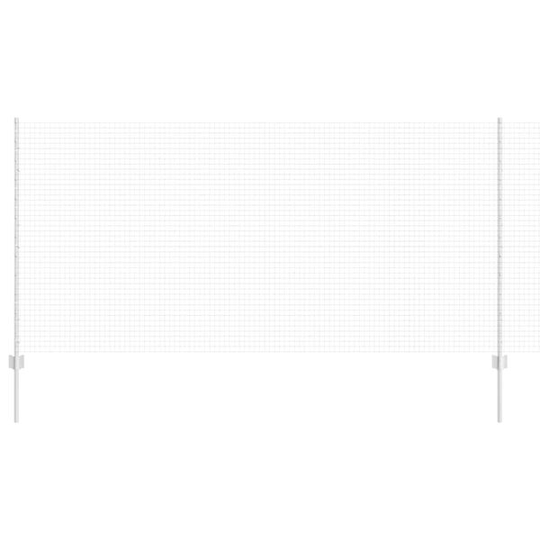 vidaXL Hek met Paal Zilver 1,2 x 50 m Staal