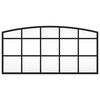 vidaXL Wandspiegel boog 60x30 cm ijzer zwart