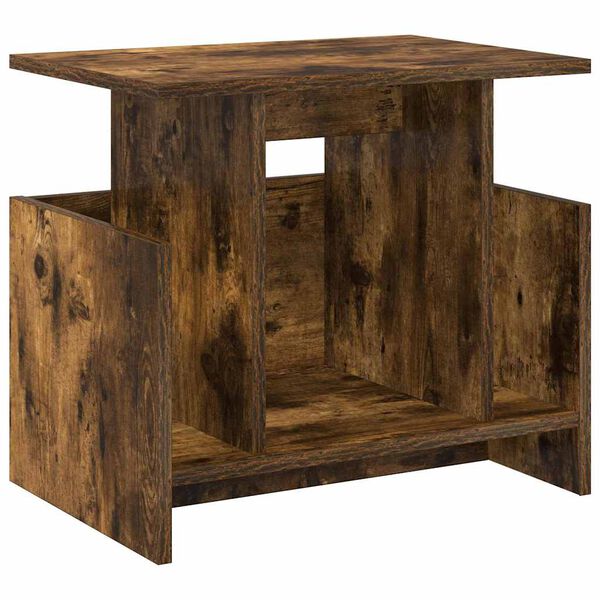 vidaXL TV-standaard Gerookt eiken 50 x 35 x 45 cm Bewerkt hout