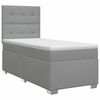 vidaXL Boxspringbed met matras Lichtgrijs 80 x 200 cm Stof