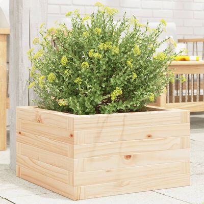 vidaXL Plantenbak 40x40x23 cm massief grenenhout