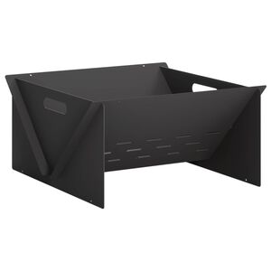 vidaXL Vuurkorf Zwart 40 x 40 x 20 cm Staal