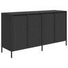 vidaXL Dressoir 135x39x73,5 cm koudgewalst staal zwart