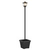 vidaXL Solarlantaarnpaal met plantenbak warm wit 32 x 32 x 158 cm