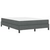 vidaXL Boxspringbed met matras Donkergrijs 140 x 200 cm Stof