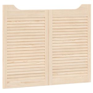 vidaXL Schuifdeuren 2 pcs Naturel Massief grenenhout