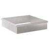 vidaXL Slakkenhekken 8 st 100 x 3,5 x 25 cm Roestvrij staal Zilver