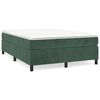 vidaXL Boxspring bed 140x200 cm fluweel donkergroen
