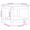 vidaXL Salontafel Wasbruin 50 x 50 x 45 cm Massief grenenhout