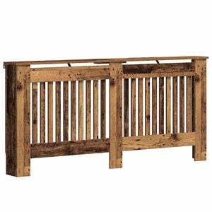 vidaXL Radiatorafdekking Oud hout 172 x 19 x 81,5 cm Bewerkt hout