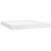 vidaXL Boxspring met matras kunstleer wit 180x200 cm
