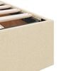 vidaXL Opbergbed met matras met matras Cr&egrave;me 160 x 200 cm Polyester
