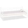 vidaXL Slaapbank metaal wit 90x200 cm