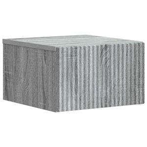 vidaXL Wandbeugel Bedkast Grijs sonoma 33 x 34,5 x 20 cm Bewerkt hout