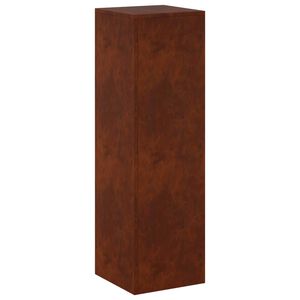 vidaXL Plantenstandaard Roestkleurig 30 x 30 x 100 cm weervast staal