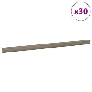 vidaXL Trapprofielen 30 st champagne 67 x 3 x 2 cm Aluminium