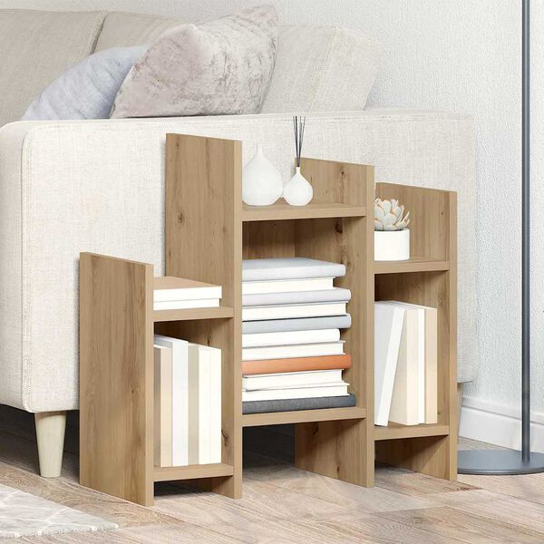 vidaXL Bijzetkast Artisan Eiken 60 x 26 x 60 cm Bewerkt hout