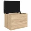 vidaXL Opbergbank Sonoma Eiken 62x42x45 cm Bewerkt Hout