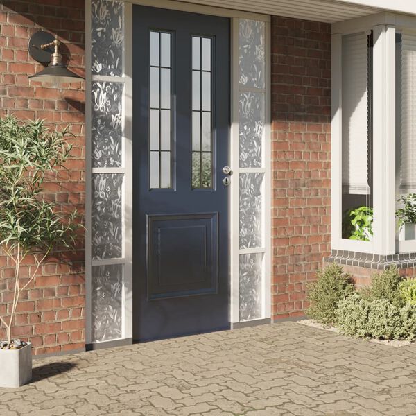 vidaXL Raamfolie bloemenpatroon mat 45x500 cm PVC