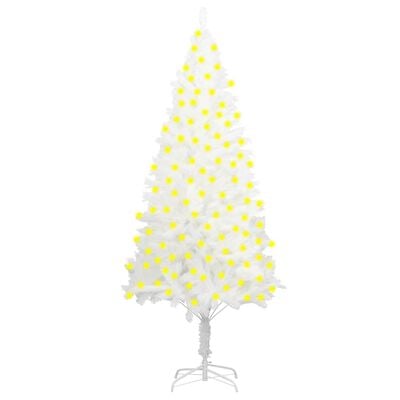 vidaXL Kunstkerstboom met verlichting 210 cm wit