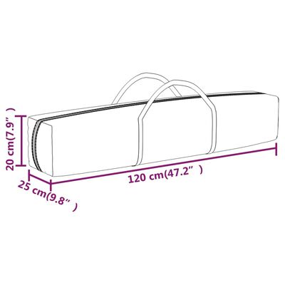 vidaXL Partytent inklapbaar 3x3 m crèmekleurig