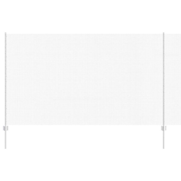 vidaXL Hek met Paal Zilver 1,4 x 50 m Staal