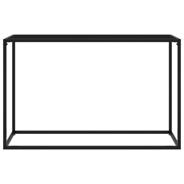 vidaXL Wandtafel 120x35x75 cm gehard glas zwart