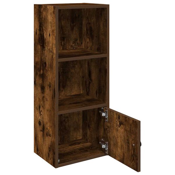 vidaXL Boekenkast 31x24x77 cm bewerkt hout gerookt eikenkleurig