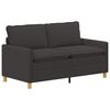 vidaXL Bank Donkergrijs 156 x 81 x 87,5 cm Stof