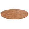 vidaXL Tafelblad rond &Oslash; 60x1,5 cm bewerkt massief eikenhout lichtbruin