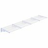 vidaXL Deurluifel 396x90 cm polycarbonaat grijs en transparant
