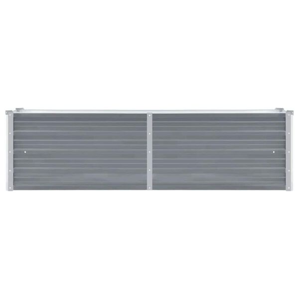 vidaXL Plantenbak verhoogd 160x40x45 cm gegalvaniseerd staal grijs