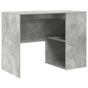vidaXL Bureau Beton Grijs Bewerkt hout 102 x 50 x 75 cm