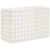 vidaXL Airconditioner hoes Wit 90 x 40 x 60 cm Staal