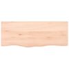 vidaXL Wandschap 100x40x(2-4) cm onbehandeld massief eikenhout