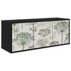 vidaXL Wandgemonteerd tv-meubel GOTHA 102 x 33 x 40 cm Zwart eiken