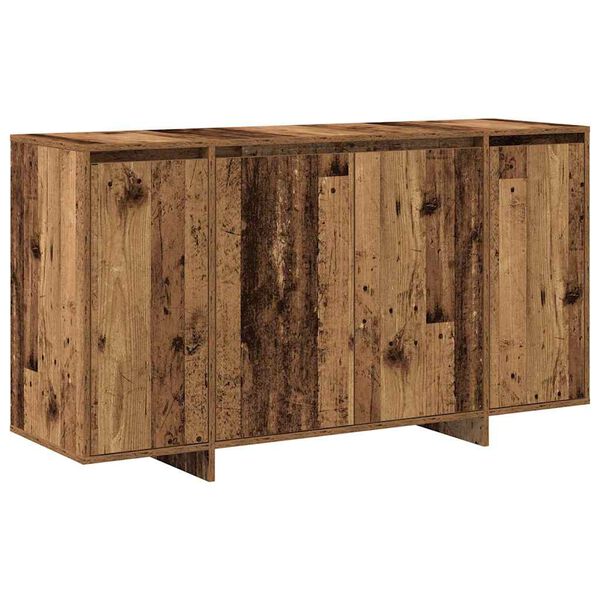 vidaXL Dressoir Oudhout 135 x 41 x 75 cm Bewerkt hout